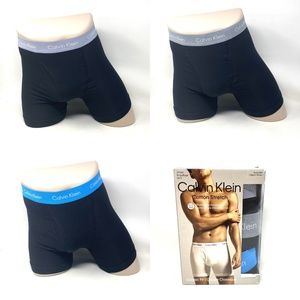 Calvin Klein Men’s Underwear Cotton Stretch 3-Pack Boxer Brief Black NB2616939